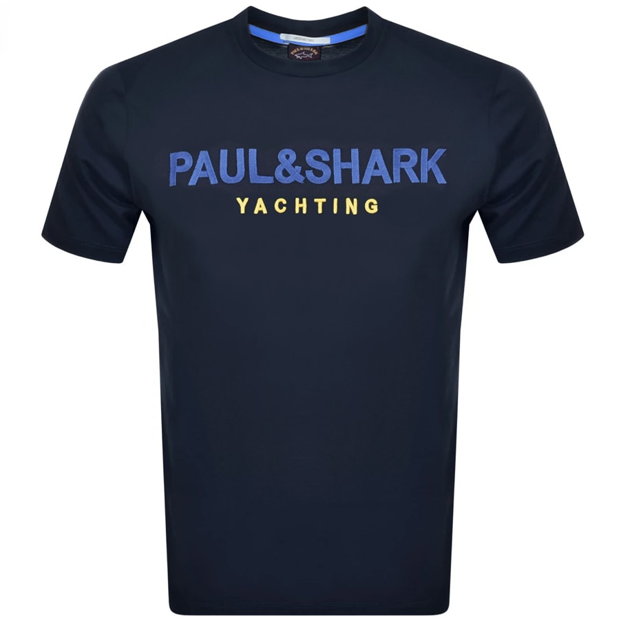 Alternative Image for ProductPaul And Shark Logo T Shirt Navy1